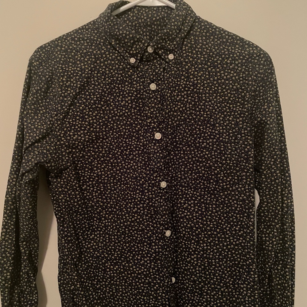 Club Monaco Floral Button Down Shirt